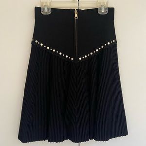 Sandro Paris Oria Mirror Stud Detail Mini Skirt